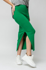 Green Ponte Miracle Skirt - FINAL SALE