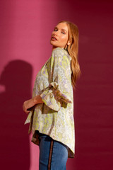 Green Paisley Victoria Blouse