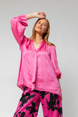 Hot Pink Victoria Blouse