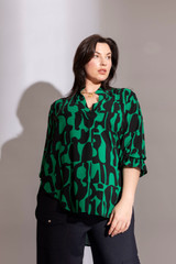 Black/Green Femme Blogger Shirt