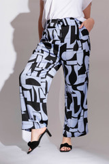 Black/Lilac Paperbag Pants - SALE