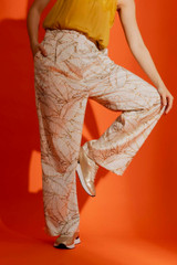 Ivory Leaf Vogue Pants