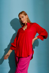 Red Femme Blogger Shirt