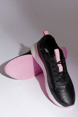 Pink/Black Sequin Sneaker