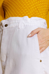 White Paperbag Jean