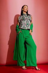 Green Euro Cleo Pant