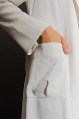 White Euro Trench Coat