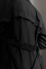 Black Sorrento Trench Coat