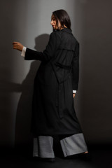 Black Sorrento Trench Coat