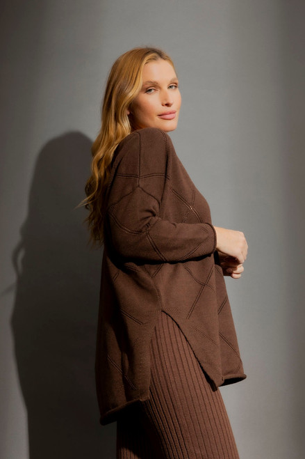 Cocoa Criss-Cross V-Neck Jumper
