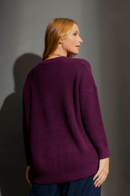 Burgundy Grandpa Jumper