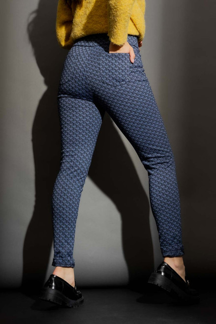 Denim Hearts High Waist Zip Pant