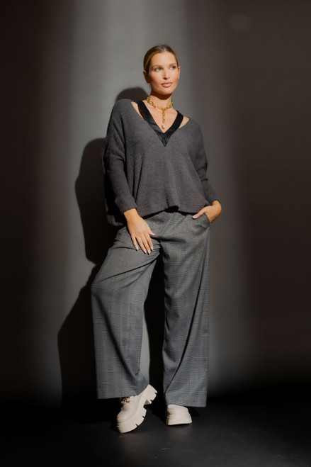Grey Luxe Rib Jumper