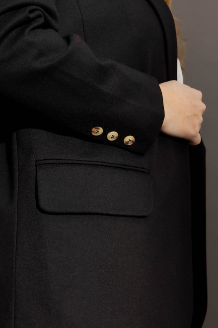 Black Ponte Oversized Blazer
