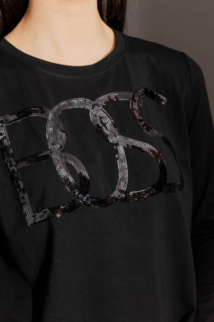 Black Boss Long Sleeve Tee - FINAL SALE