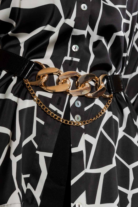 Black Double Chain Belt