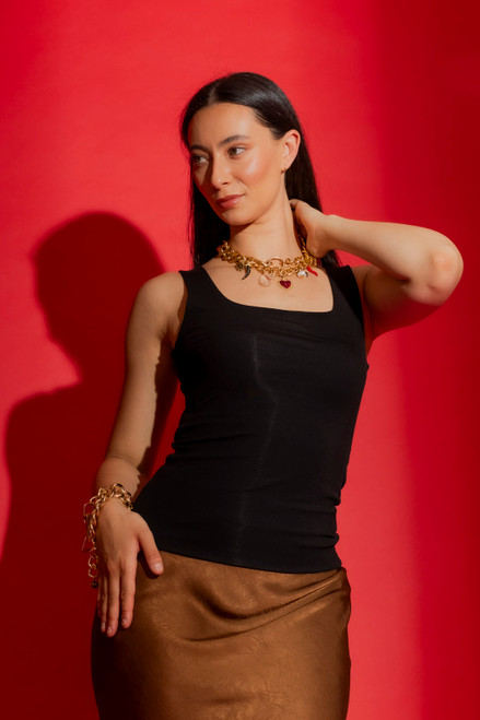 Black Tencel Body Cami