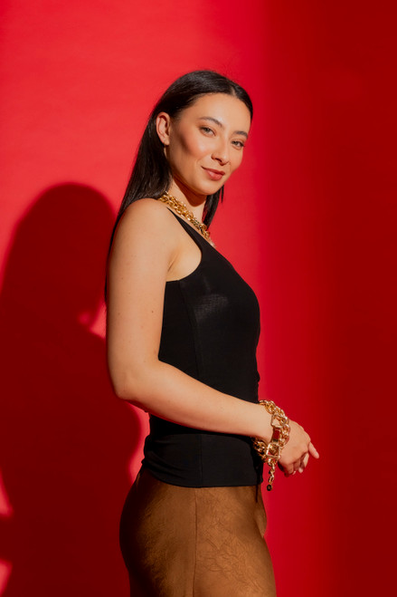 Black Tencel Body Cami