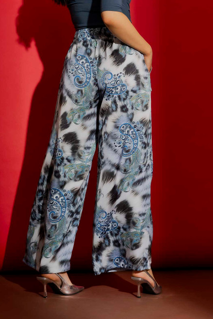 Blue Paisley Classic Cargo Culottes