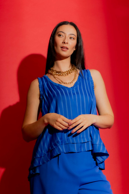 Cobalt Frill Bell Cami – Final Sale