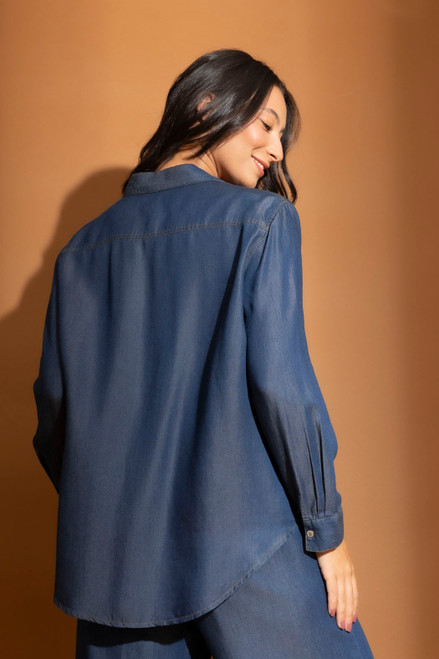 Dark Denim Tencel Asana Shirt