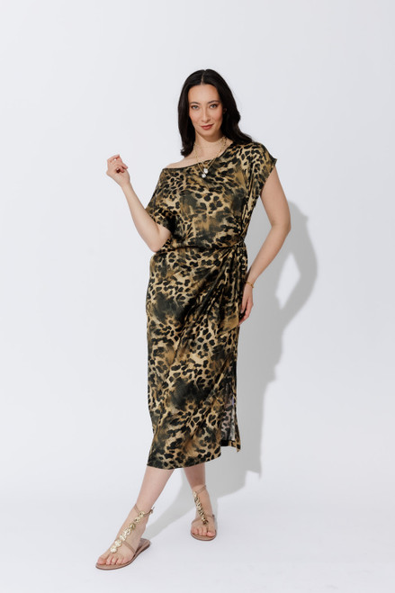 Leopard Silky Harlow Dress