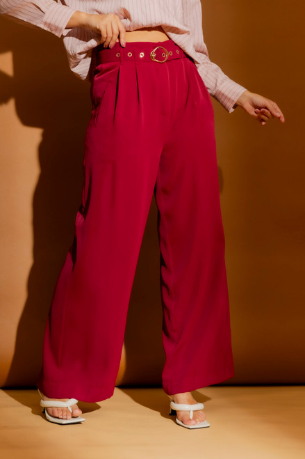 Burgundy Euro Cleo Pant