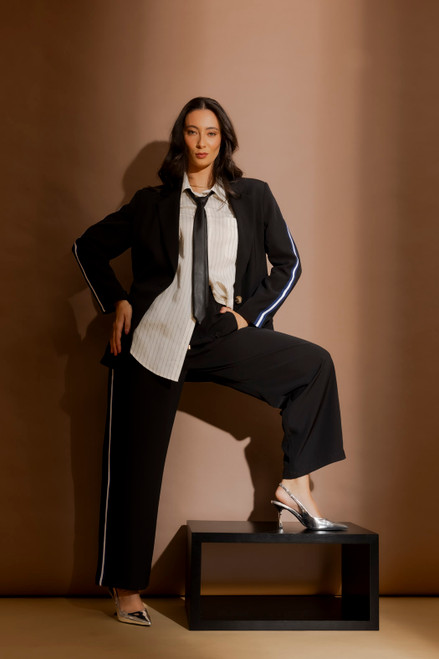 Black Side Stripe Culotte