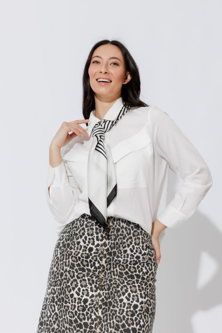 White Angle Pocket Shirt