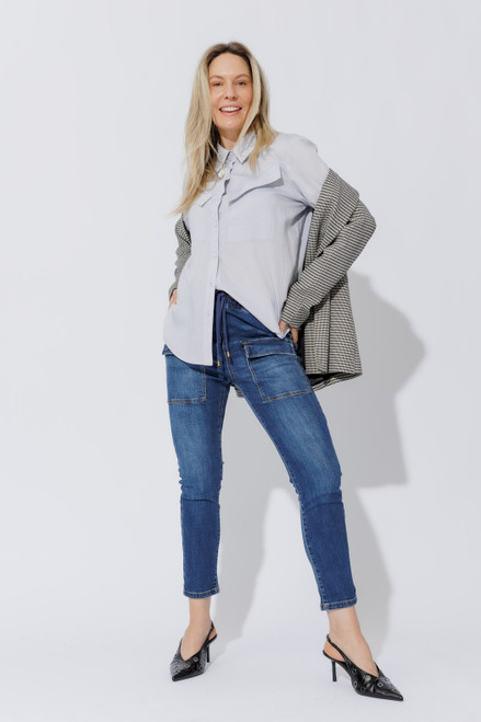 Blue Angle Pocket Shirt