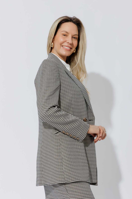 Black/White Lurex Bari Blazer