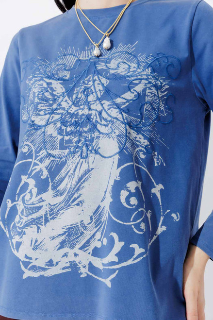 Cobalt Washed Cotton Street T-shirt