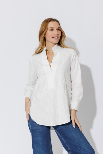White Cotton Milan Blogger Shirt