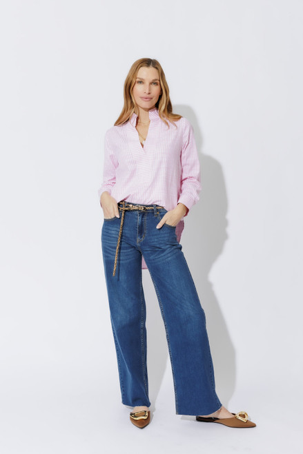 Pink Cotton Milan Blogger Shirt