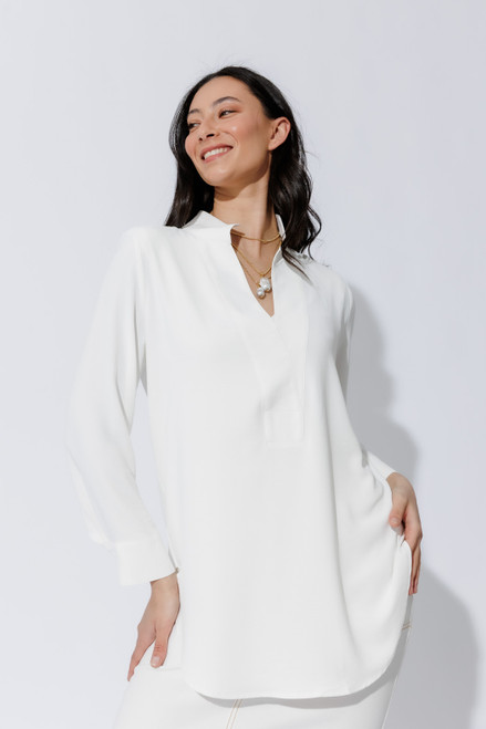 White Luxury Longline Milan Blogger