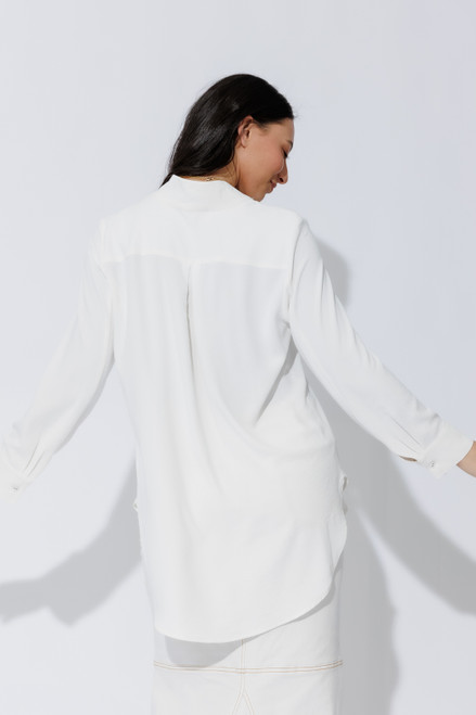 White Luxury Longline Milan Blogger