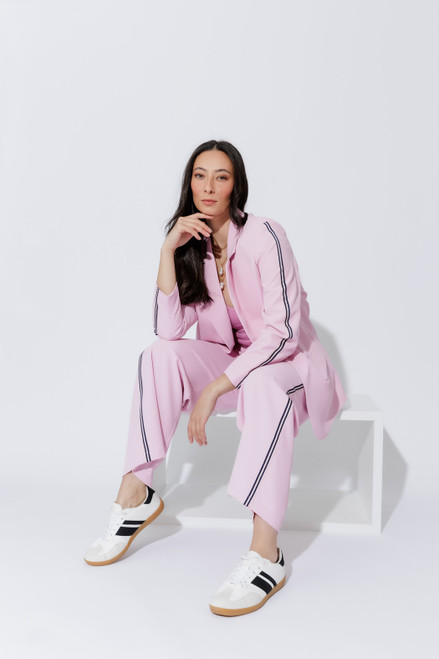 Pink Stripe Boyfriend Blazer Pink Stripe Boyfriend Blazer