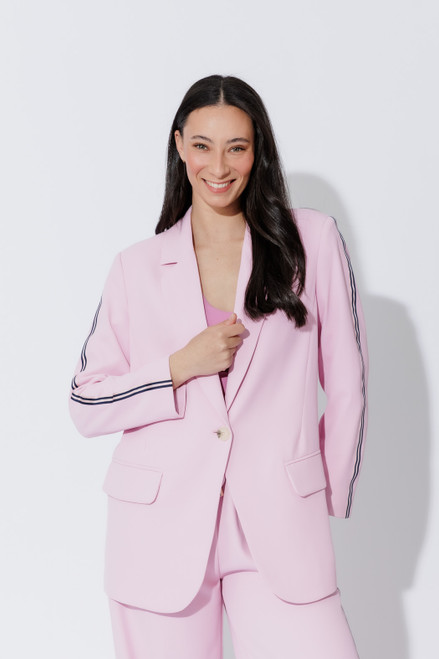 Pink Stripe Boyfriend Blazer Pink Stripe Boyfriend Blazer