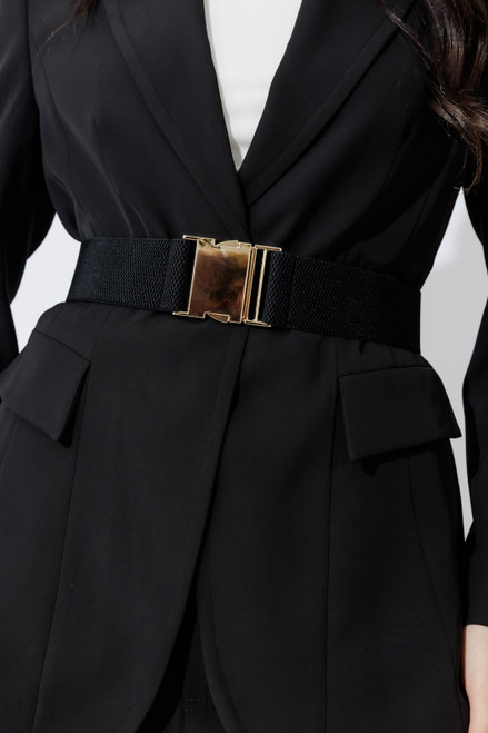 Black Elastic Belt 