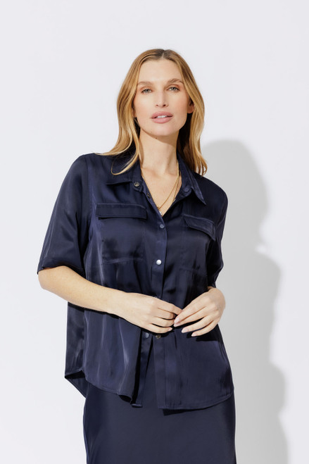 Navy Cargo Asana Shirt