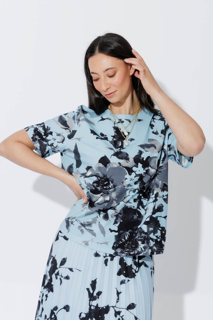 Blue Floral T-Shirt