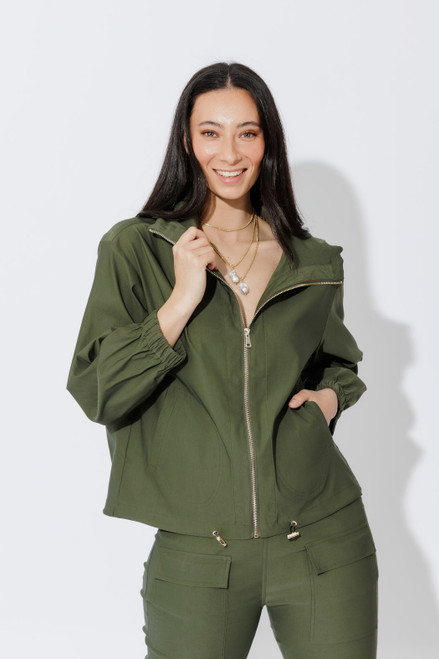 Khaki Lux Sport Hooded Jacket Khaki Lux Sport Hooded Jacket