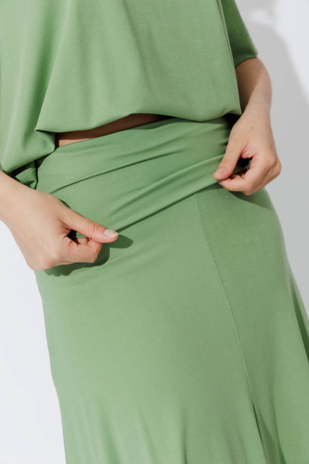 Mint Tencel Roll Top Skirt Mint Tencel Roll Top Skirt