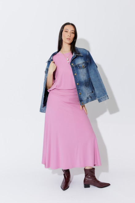 Pink Tencel Stripe T-Shirt Pink Tencel Stripe T-Shirt