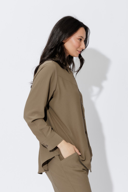 Khaki Seam Front Shirt Khaki Seam Front Shirt