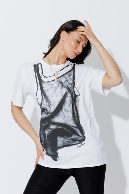 White Sheer Dress T-Shirt White Sheer Dress T-Shirt