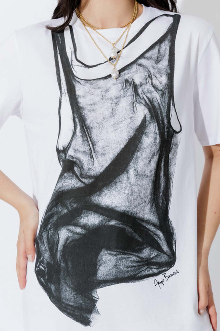 White Sheer Dress T-Shirt White Sheer Dress T-Shirt