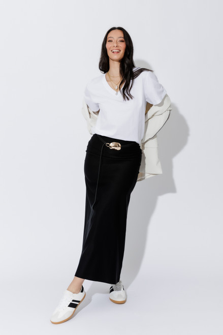 White Oversized V-Neck T-Shirt White Oversized V-Neck T-Shirt