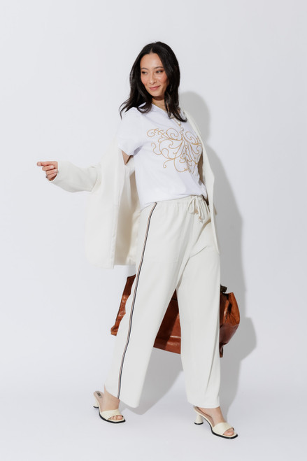White Embroidery T-Shirt
