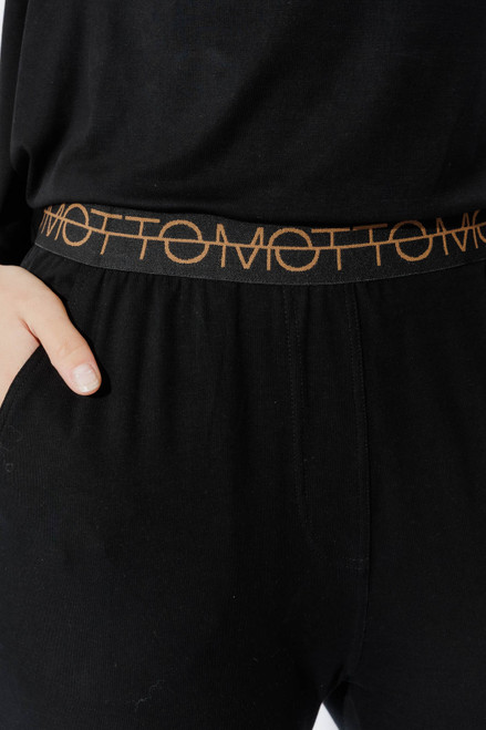 Black Tencel Weekend Pant